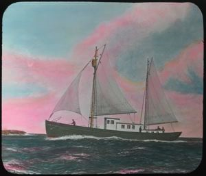 Image: Dr. Grenfell's Hospital Boat, the Maravel, Drawing